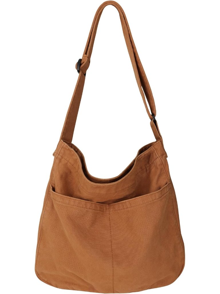 Canvas Tote Bag For Women Large Hobo Crossbody Handbags Casual Shoulder Purse Wi